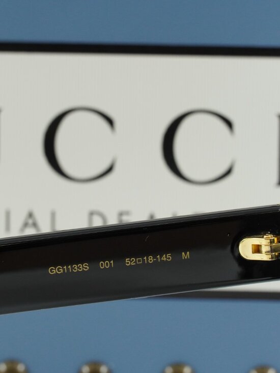 Gucci GG1133S 001 Women Cat Eye Sunglasses - Black / Grey main image 10